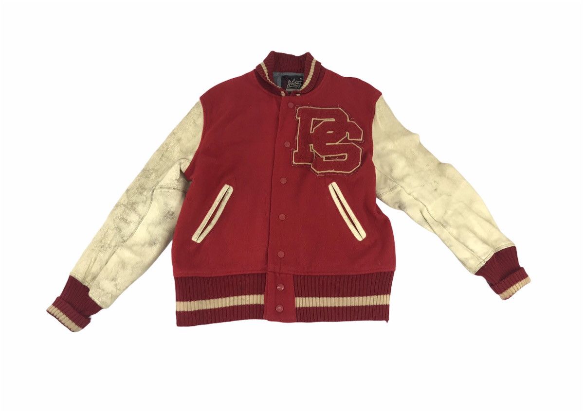 Vintage Vintage Whiting Los Angeles PS Leather Jacket Varsity Wool Size US S / EU 44-46 / 1 - 1 Thumbnail