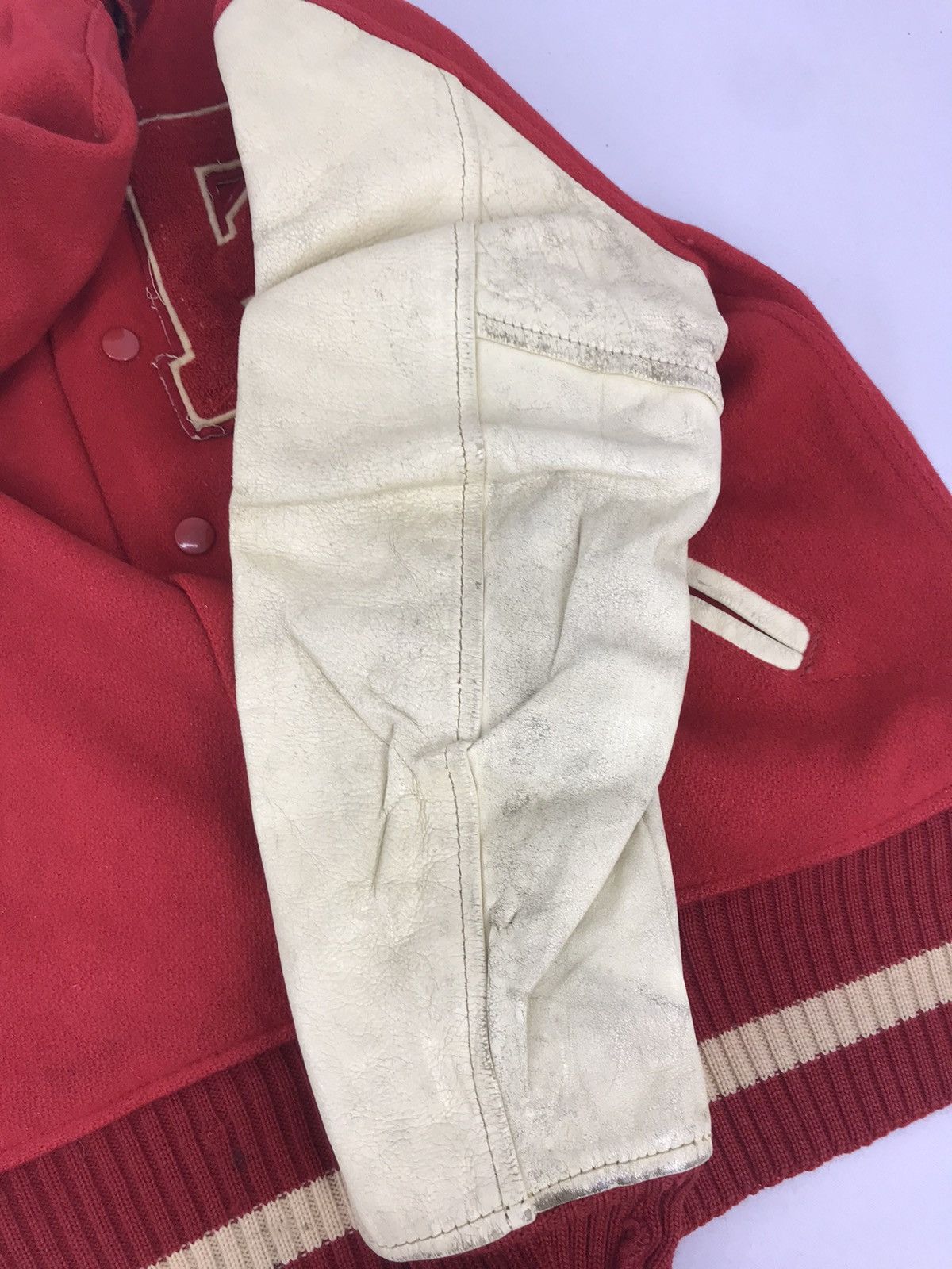 Vintage Vintage Whiting Los Angeles PS Leather Jacket Varsity Wool Size US S / EU 44-46 / 1 - 10 Thumbnail