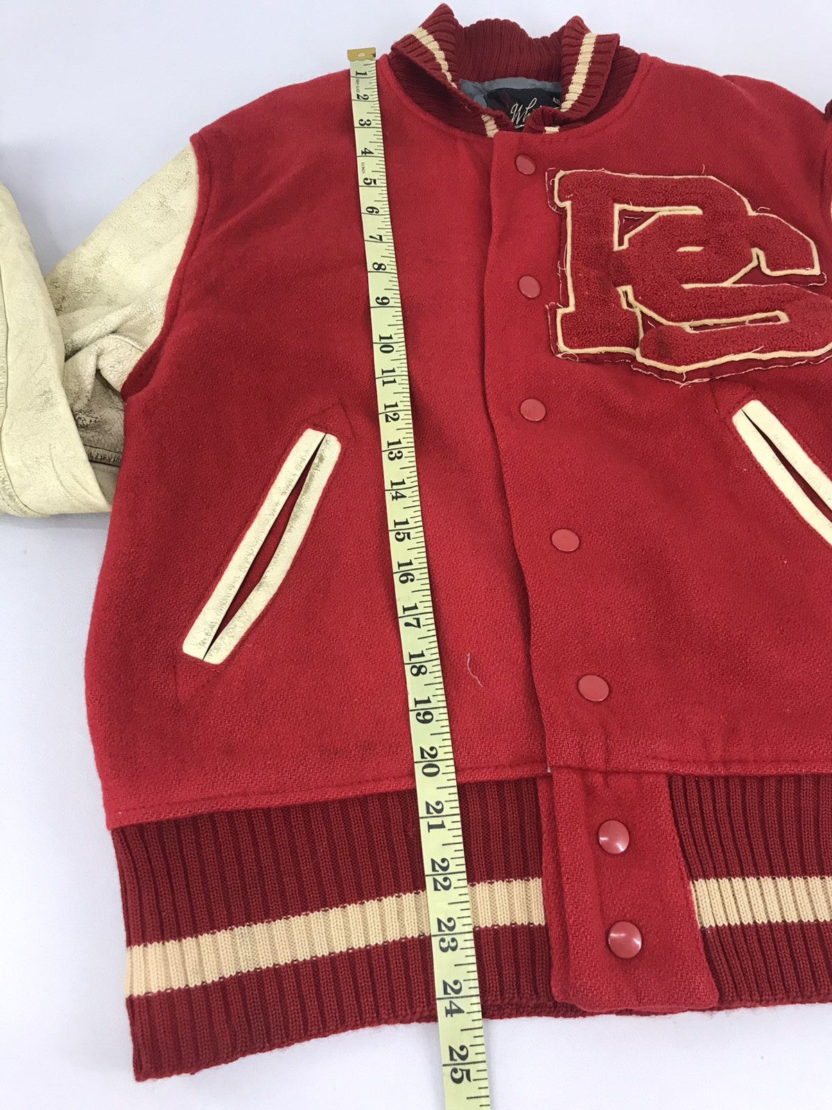 Vintage Vintage Whiting Los Angeles PS Leather Jacket Varsity Wool Size US S / EU 44-46 / 1 - 8 Thumbnail