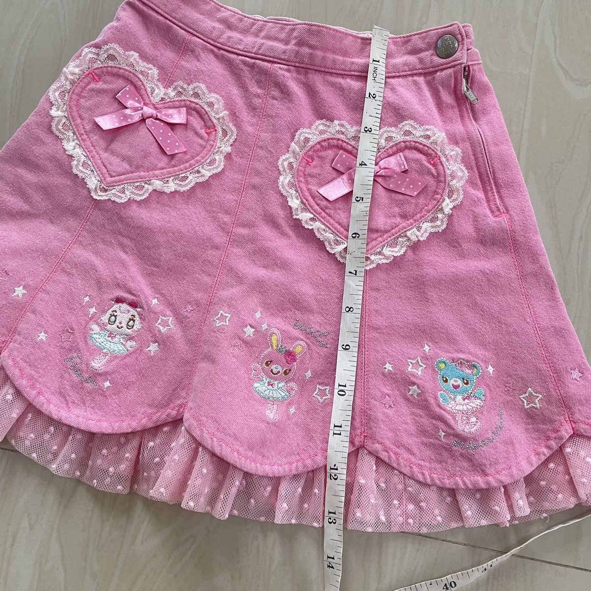 Japanese Brand 🍓Mezzo piano pink skirt🍓 Size 22" - 7 Thumbnail