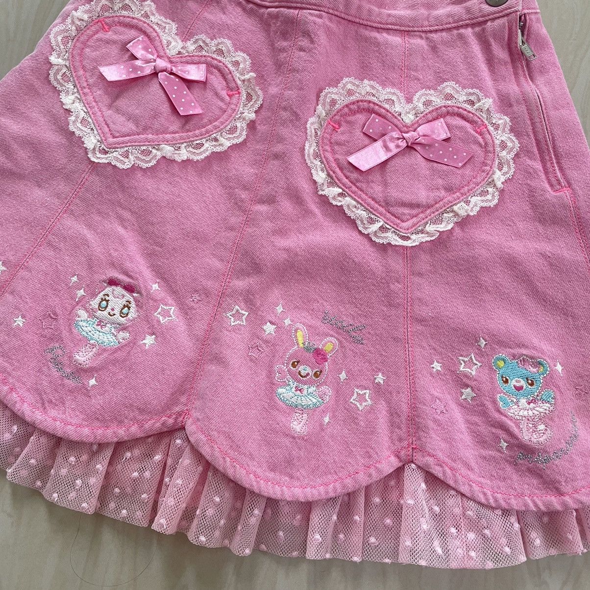 Japanese Brand 🍓Mezzo piano pink skirt🍓 Size 22" - 2 Thumbnail