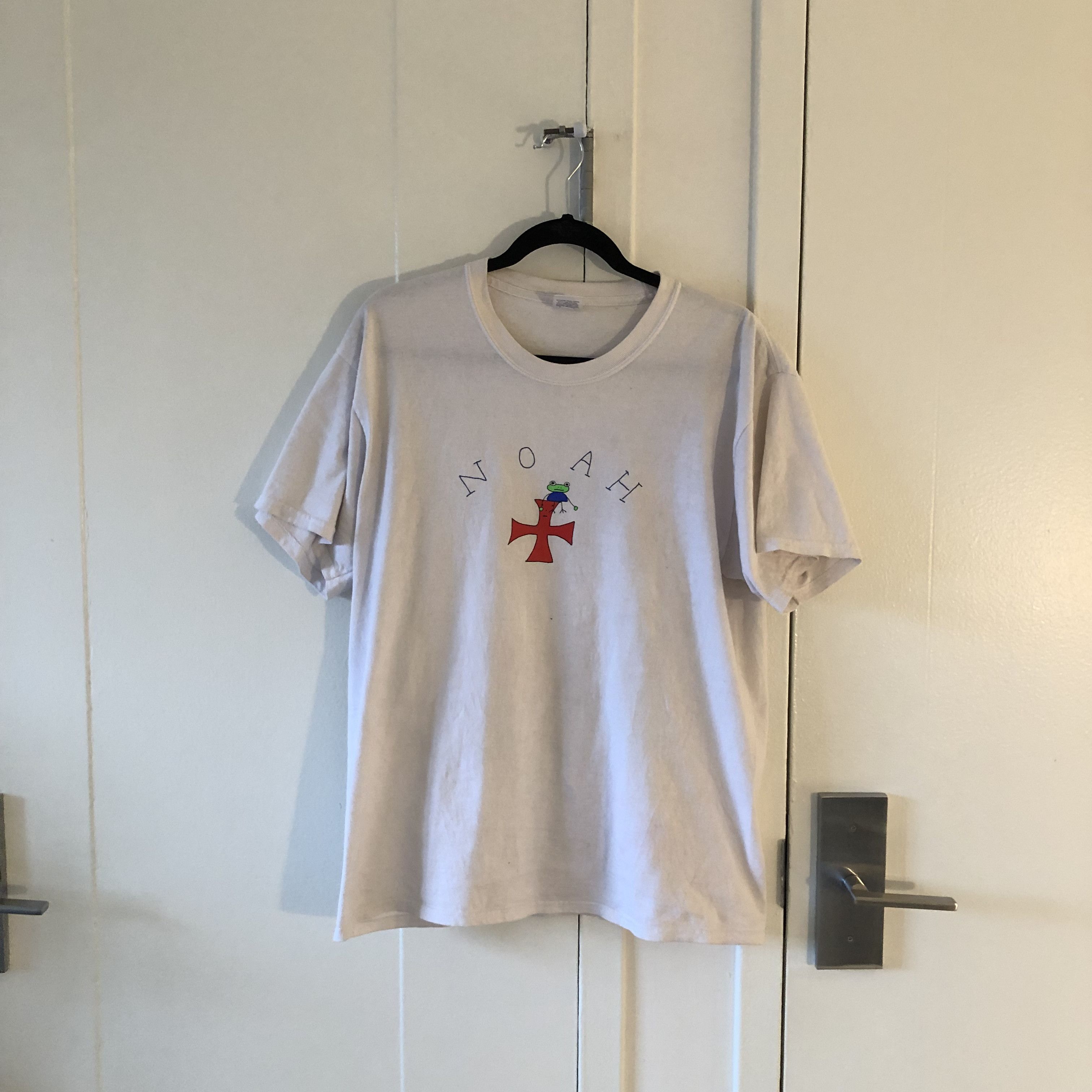 image of Frog Skateboards x Noah Frogs Tee in White, Men's (Size Large)
