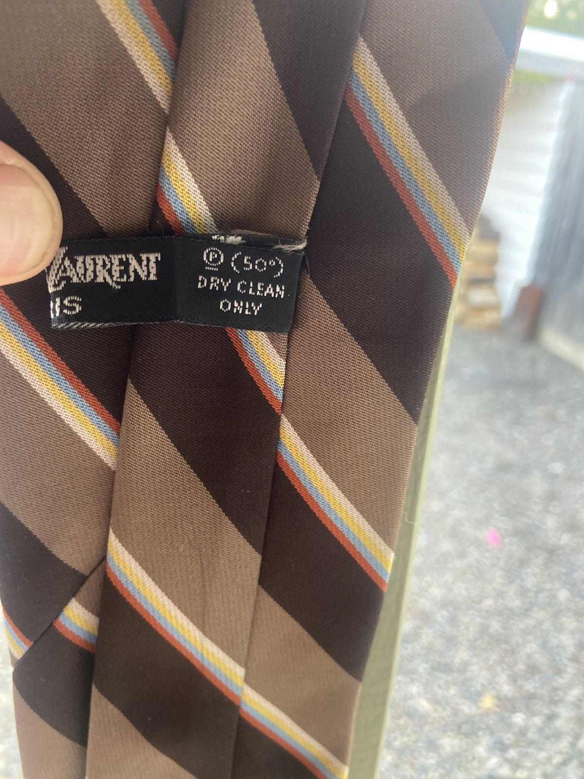 Yves Saint Laurent Yves Saint Laurent Tie Paris Size ONE SIZE - 8 Thumbnail