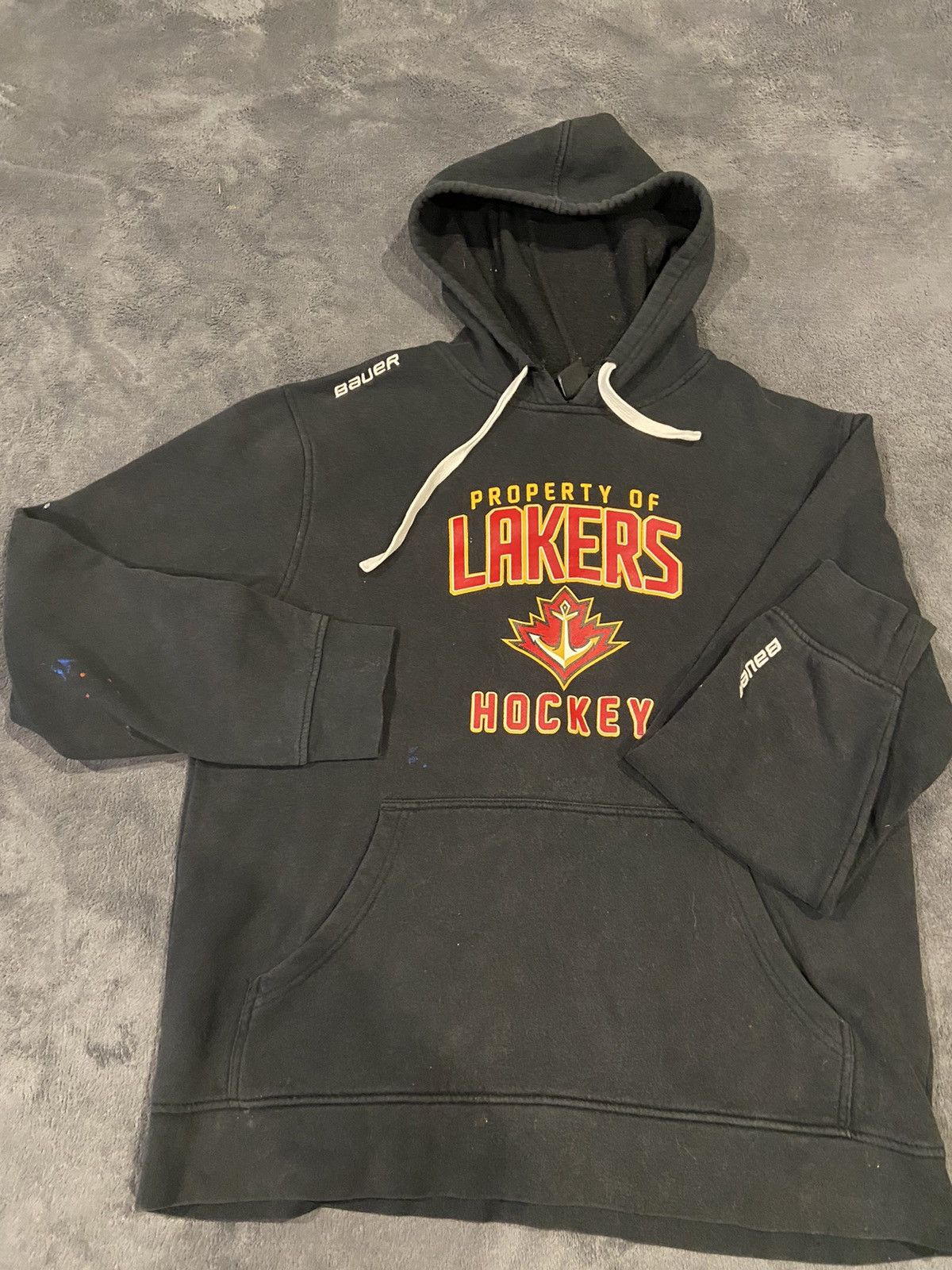 NBA Bauer Long Sleve Hoodie. Lakers Hockey Size US M / EU 48-50 / 2 - 2 Thumbnail