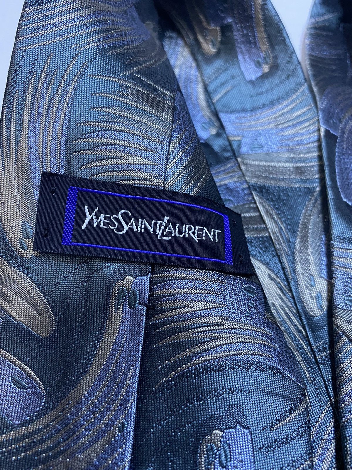 Designer × Vintage × Yves Saint Laurent VINTAGE YVES SAINT LAURENT TIE Size ONE SIZE - 3 Thumbnail