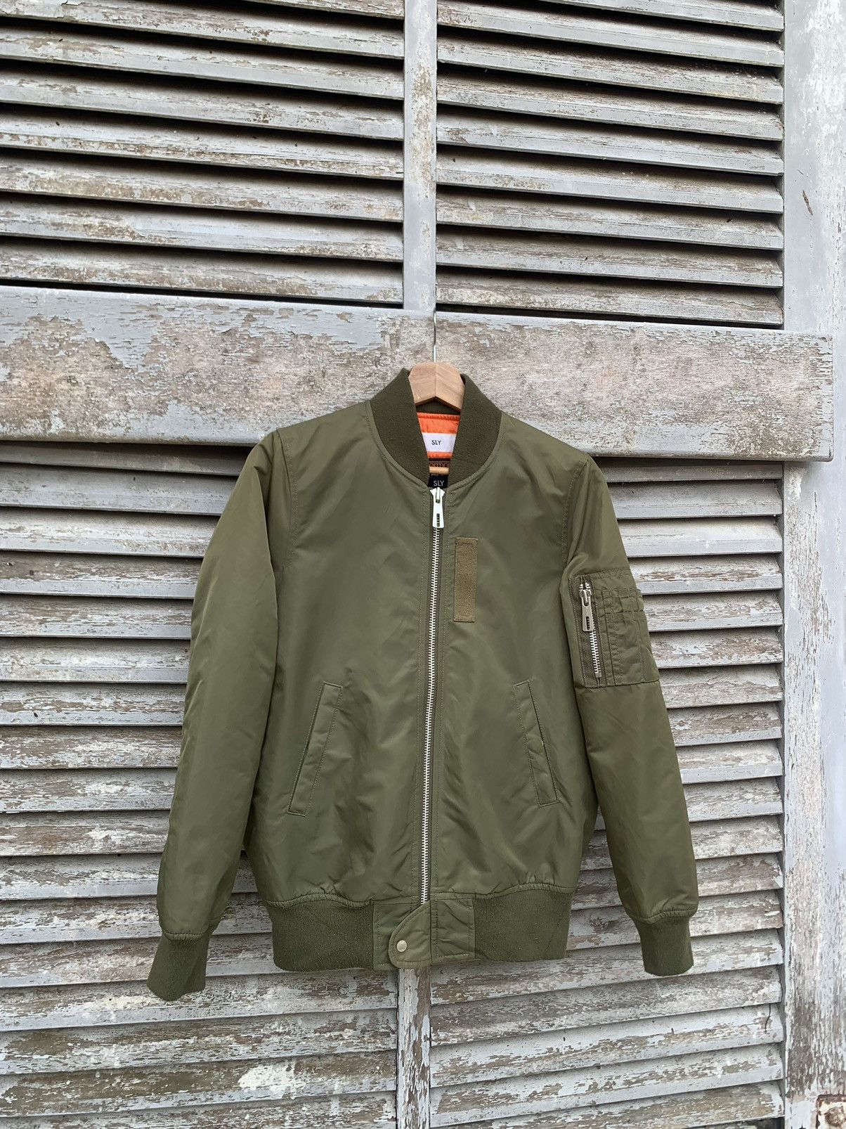 Japanese Brand 🔥SLY THERMAL INSULATION MILITARY STYLE BOMBER JACKET Size US S / EU 44-46 / 1 - 4 Thumbnail