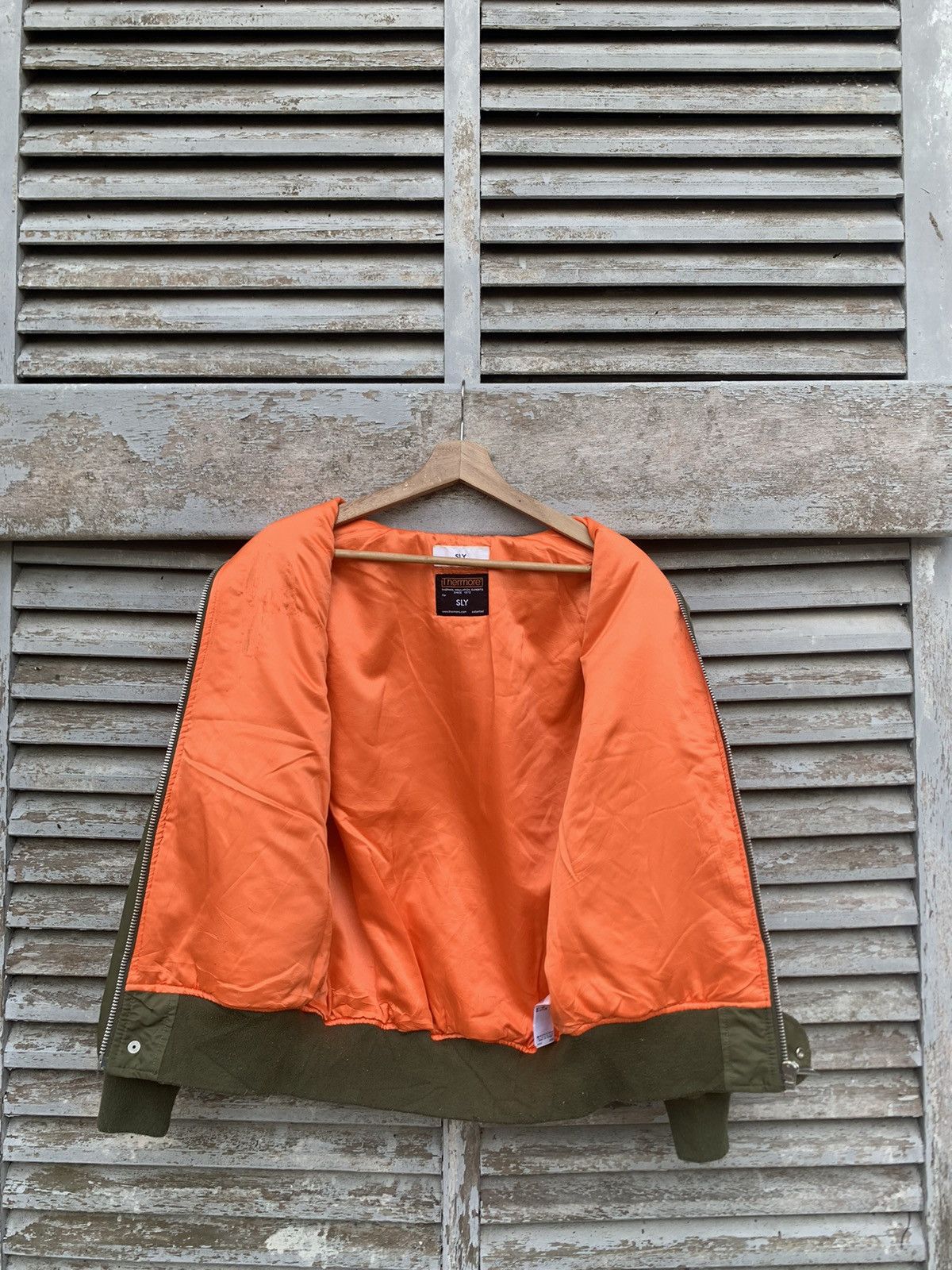 Japanese Brand 🔥SLY THERMAL INSULATION MILITARY STYLE BOMBER JACKET Size US S / EU 44-46 / 1 - 7 Thumbnail