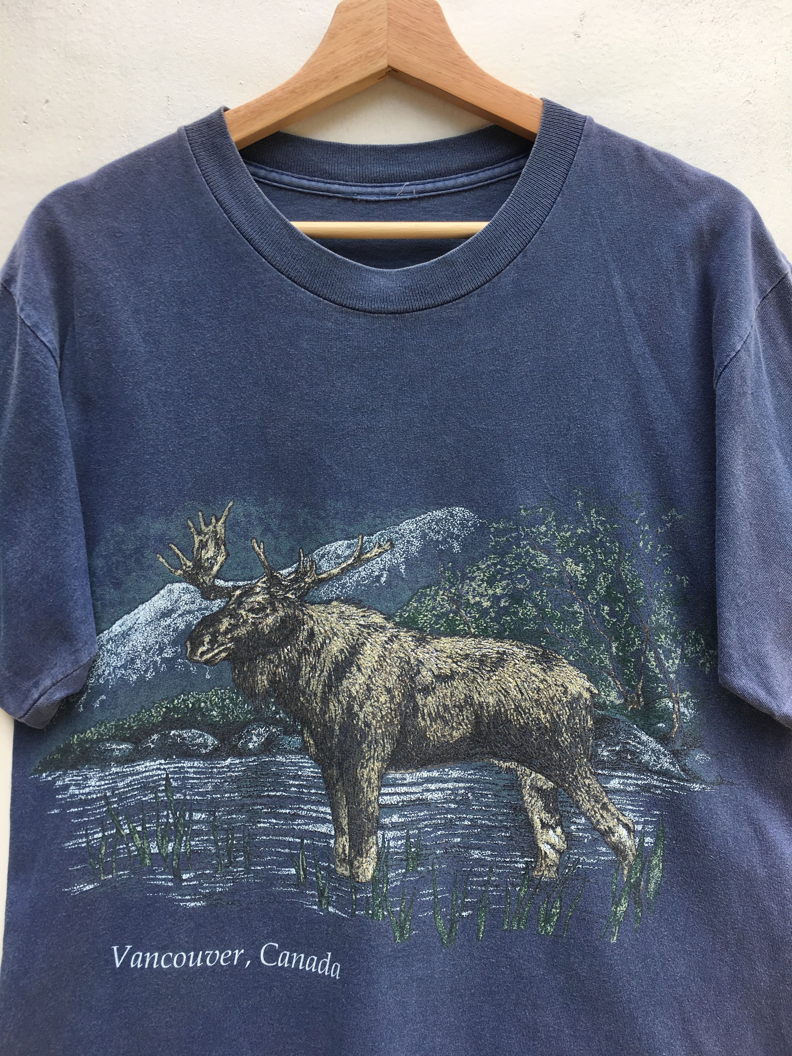 Habitat Vintage Vancouver Canada Elk Nature T-shirt Size US M / EU 48-50 / 2 - 4 Thumbnail