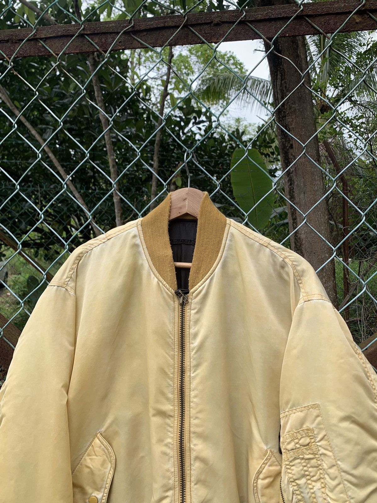 Vintage 🪖Vintage Faded MA-1 Man Intermediate Bomber Jacket UNIQUE Size US L / EU 52-54 / 3 - 6 Thumbnail