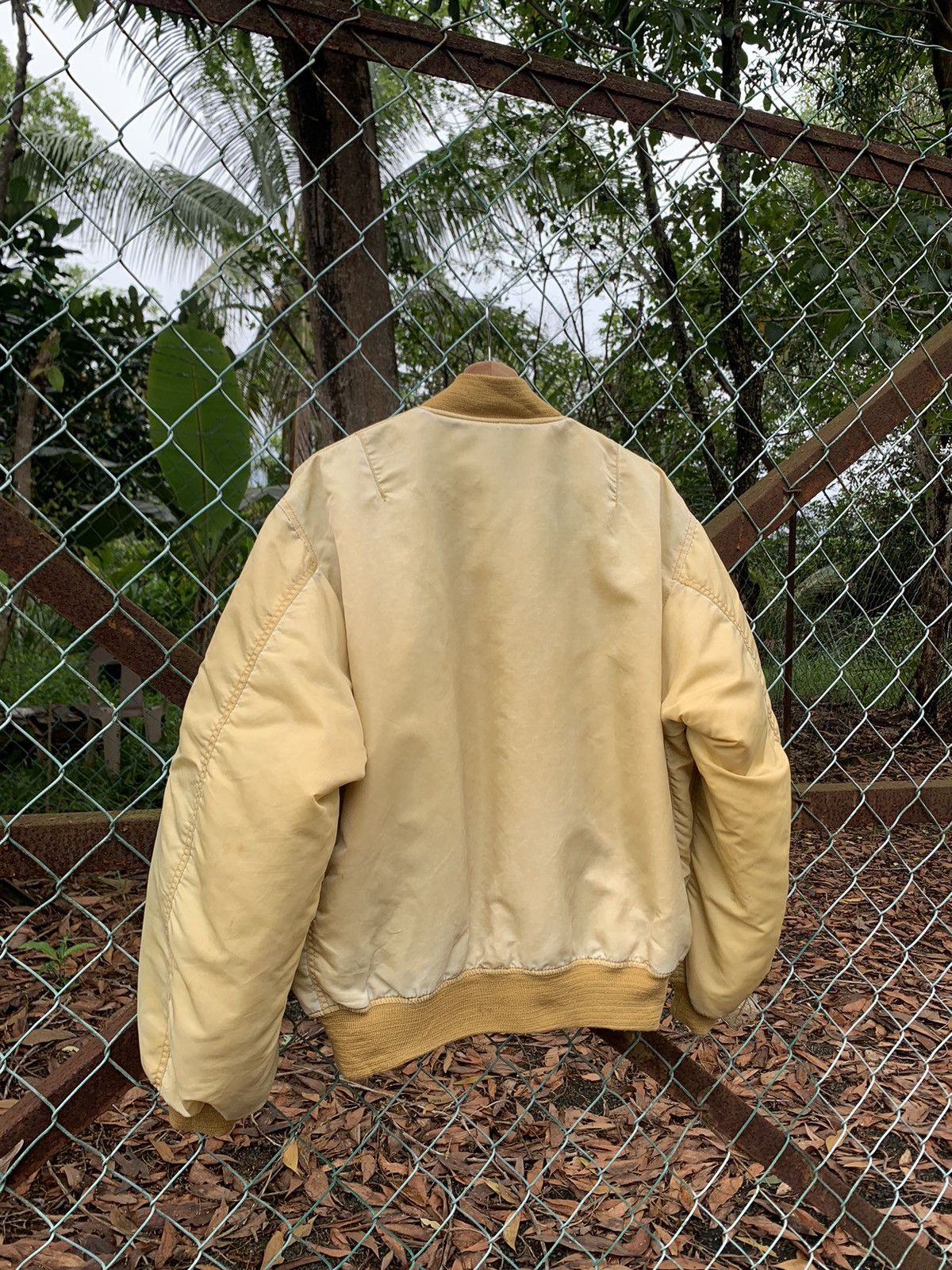 Vintage 🪖Vintage Faded MA-1 Man Intermediate Bomber Jacket UNIQUE Size US L / EU 52-54 / 3 - 9 Thumbnail