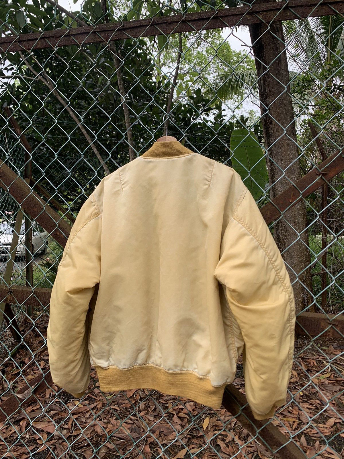 Vintage 🪖Vintage Faded MA-1 Man Intermediate Bomber Jacket UNIQUE Size US L / EU 52-54 / 3 - 8 Thumbnail