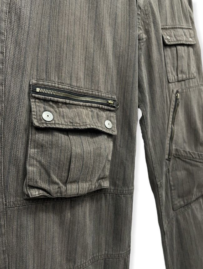 Japanese Brand 90’s Baggy Cargo Multipocket Skateboard Hickory Brown Pants Size US 32 / EU 48 - 6 Thumbnail