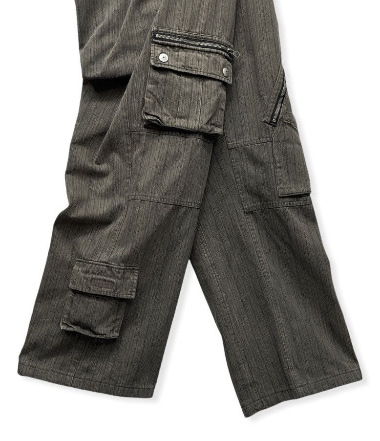 Japanese Brand 90’s Baggy Cargo Multipocket Skateboard Hickory Brown Pants Size US 32 / EU 48 - 3 Thumbnail