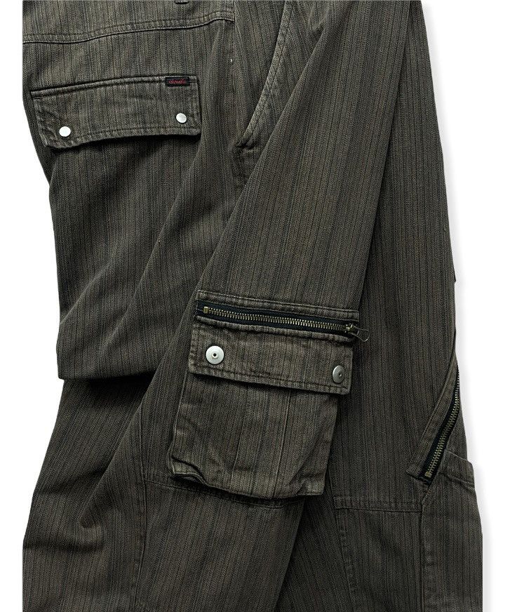 Japanese Brand 90’s Baggy Cargo Multipocket Skateboard Hickory Brown Pants Size US 32 / EU 48 - 2 Thumbnail