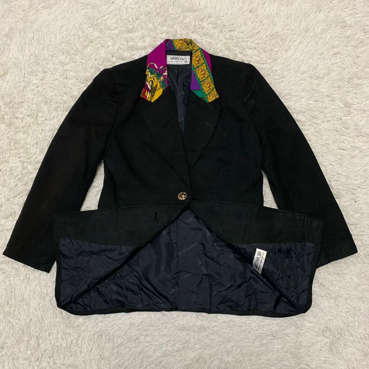 Japanese Brand Marcello natier premier 100% pure silk jacket Size S / US 4 / IT 40 - 3 Thumbnail
