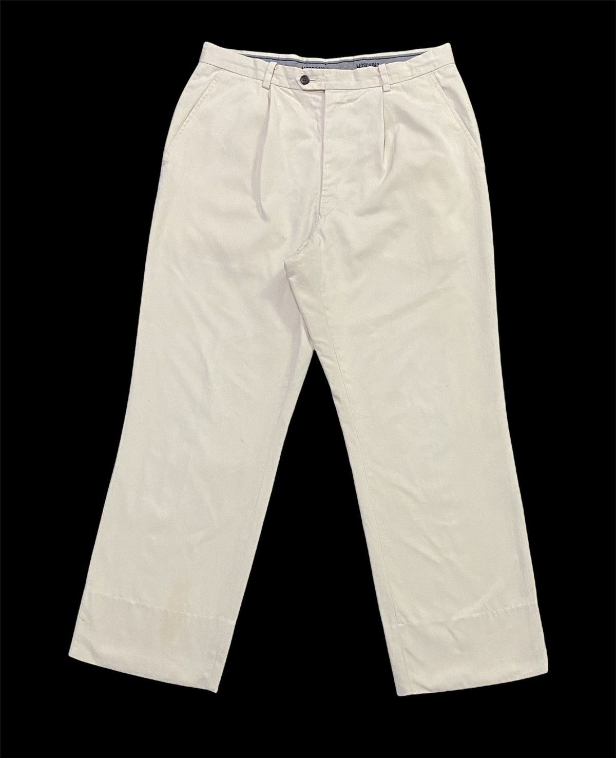 Moschino × Vintage VINTAGE 90s MOSCHINO RAYON PLEATED PANTS Size US 32 / EU 48 - 1 Thumbnail