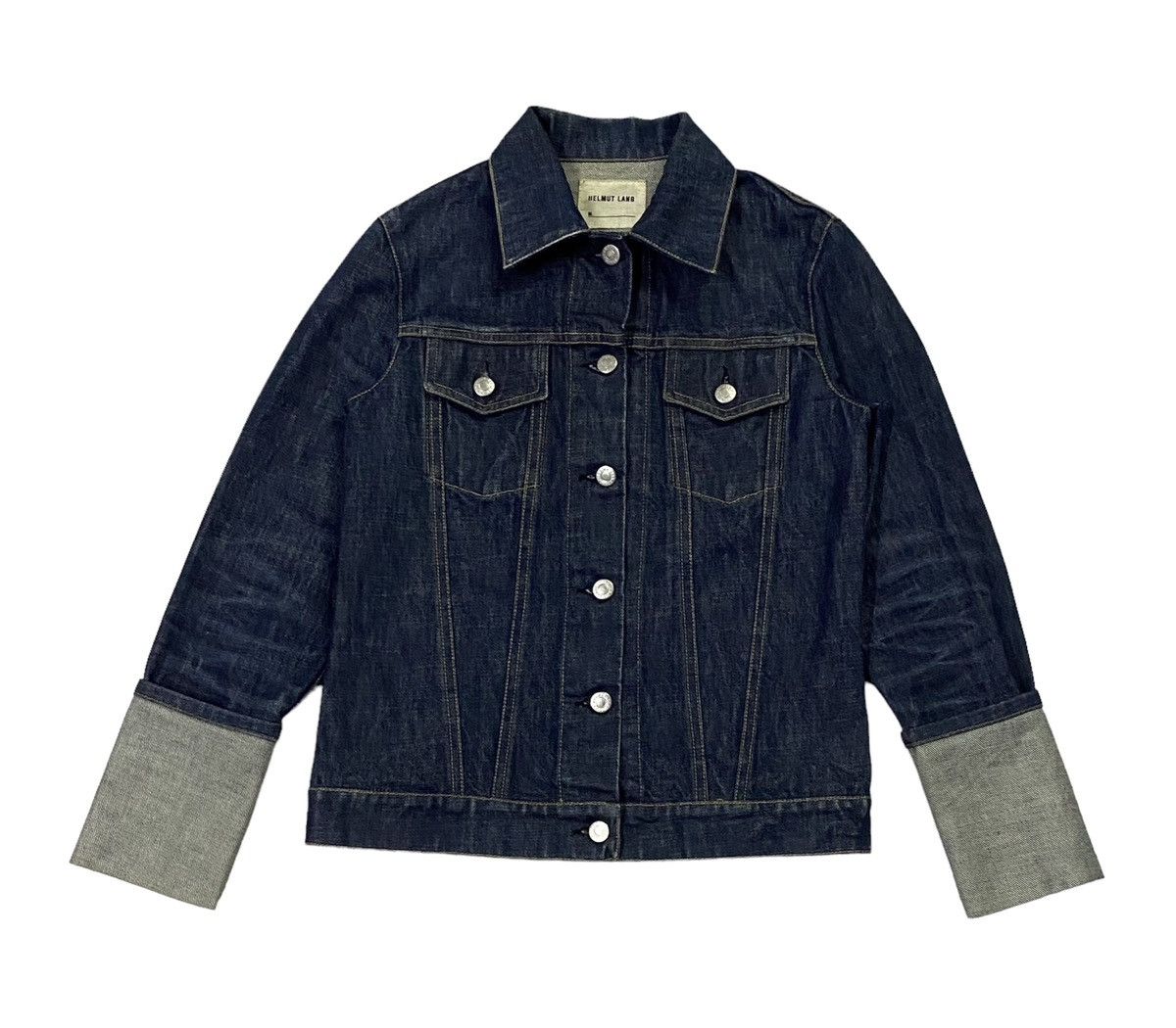 Helmut Lang Helmut Lang Denim Jacket With Folded Cuffs 1990s Size M / US 6-8 / IT 42-44 - 2 Thumbnail