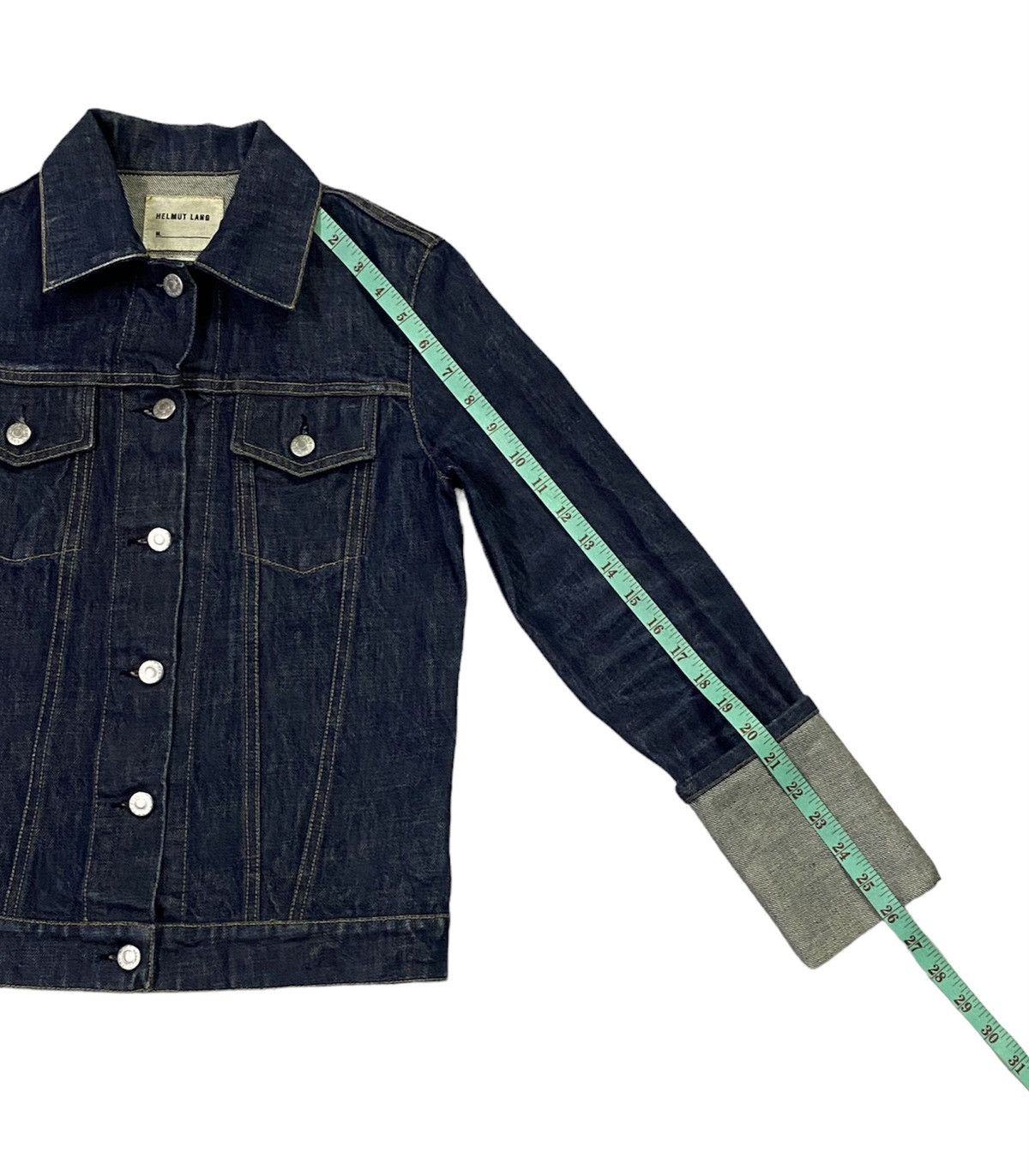 Helmut Lang Helmut Lang Denim Jacket With Folded Cuffs 1990s Size M / US 6-8 / IT 42-44 - 8 Thumbnail