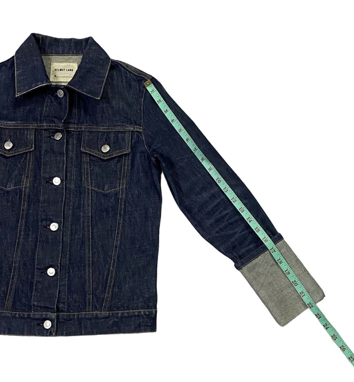 Helmut Lang Helmut Lang Denim Jacket With Folded Cuffs 1990s Size M / US 6-8 / IT 42-44 - 7 Thumbnail