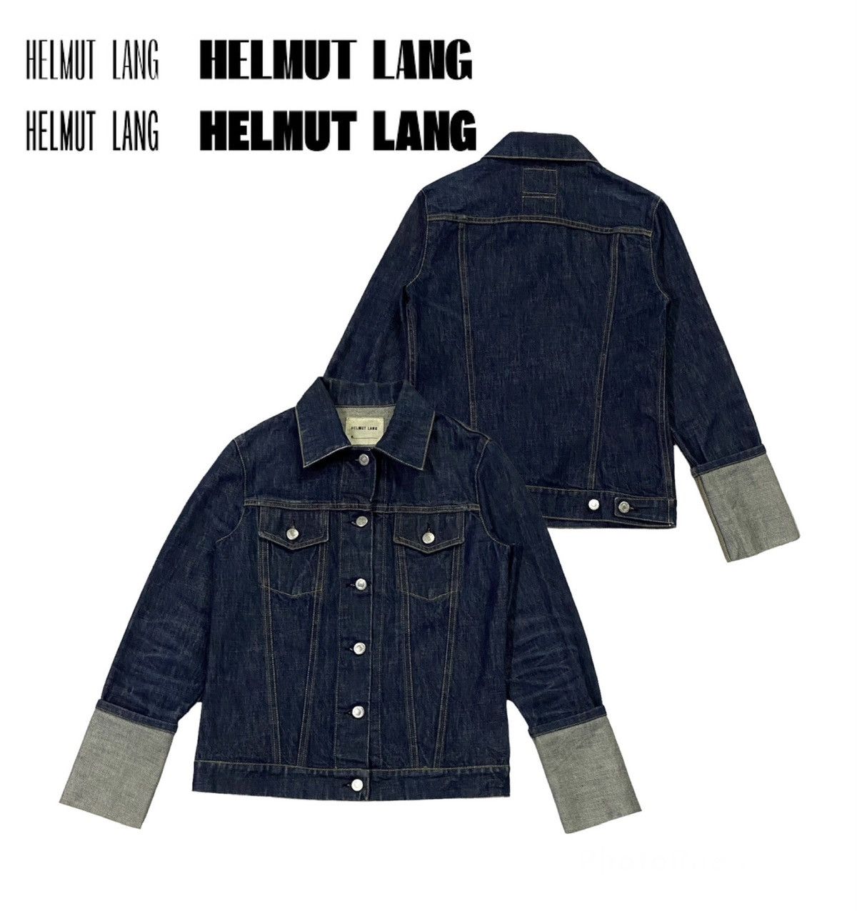 Helmut Lang Helmut Lang Denim Jacket With Folded Cuffs 1990s Size M / US 6-8 / IT 42-44 - 1 Thumbnail