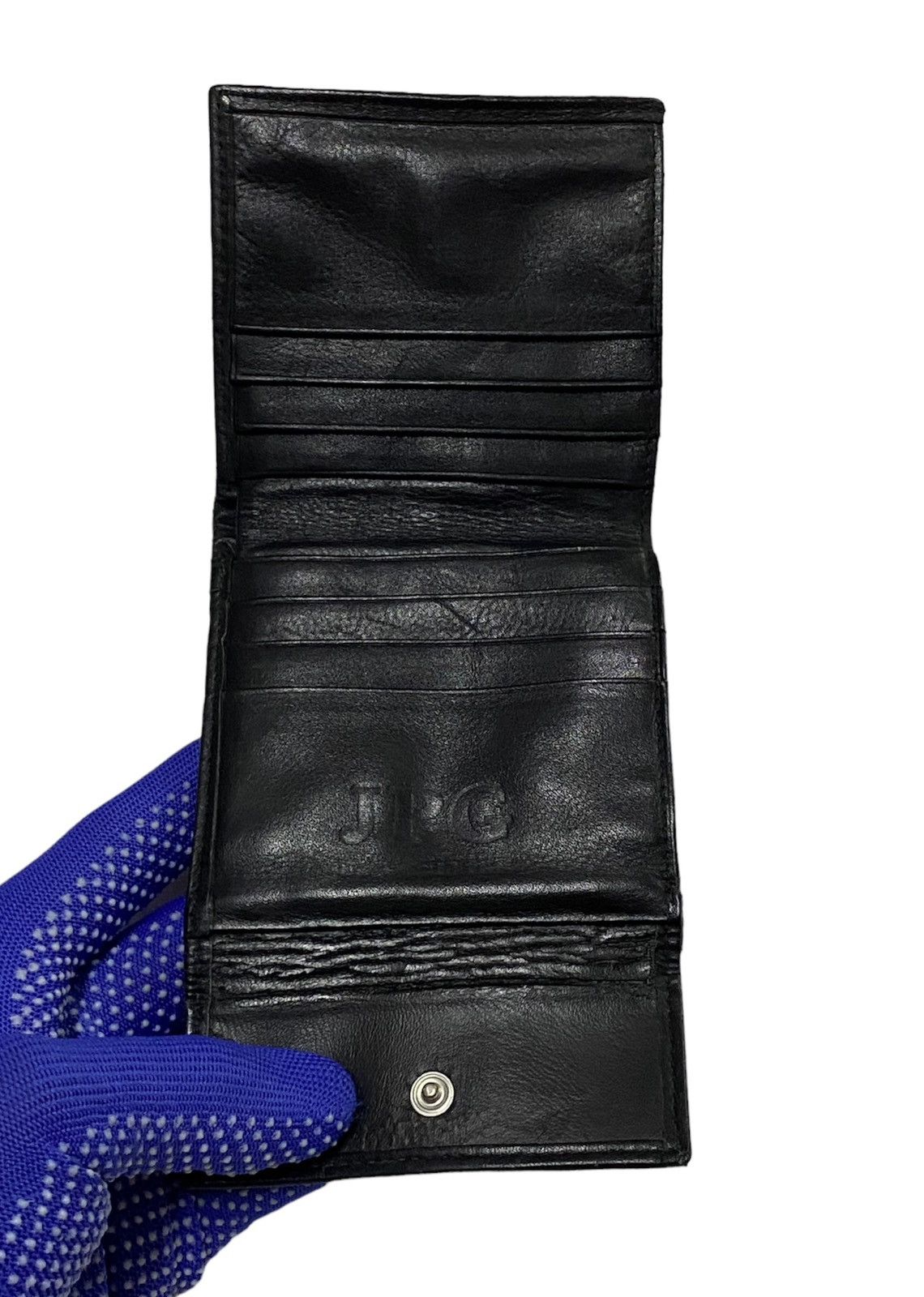 Jean Paul Gaultier Nice Design!!Jean Paul Gaultier ( JPG ) Furry Leather Wallet Size ONE SIZE - 15 Thumbnail
