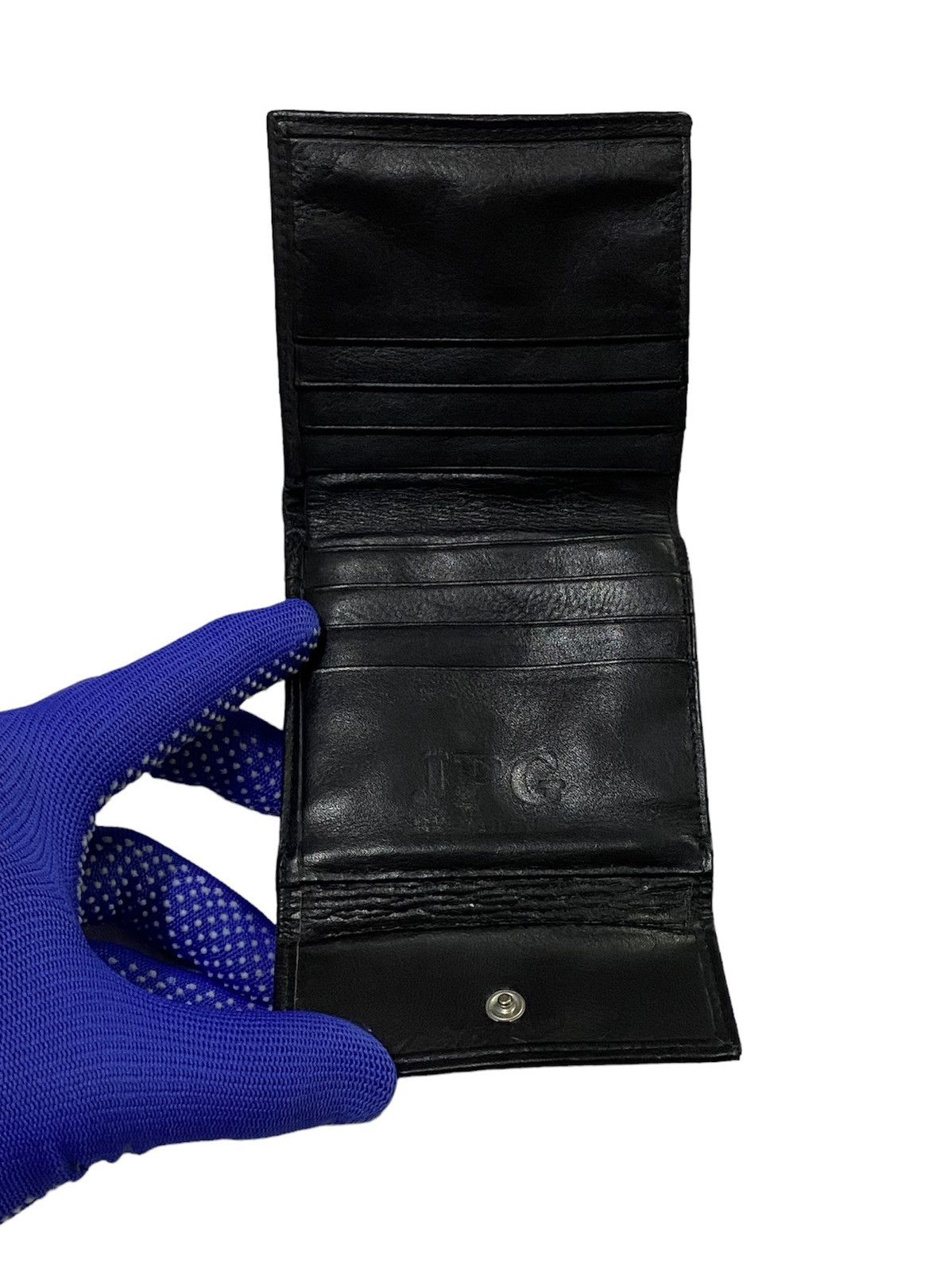 Jean Paul Gaultier Nice Design!!Jean Paul Gaultier ( JPG ) Furry Leather Wallet Size ONE SIZE - 13 Thumbnail
