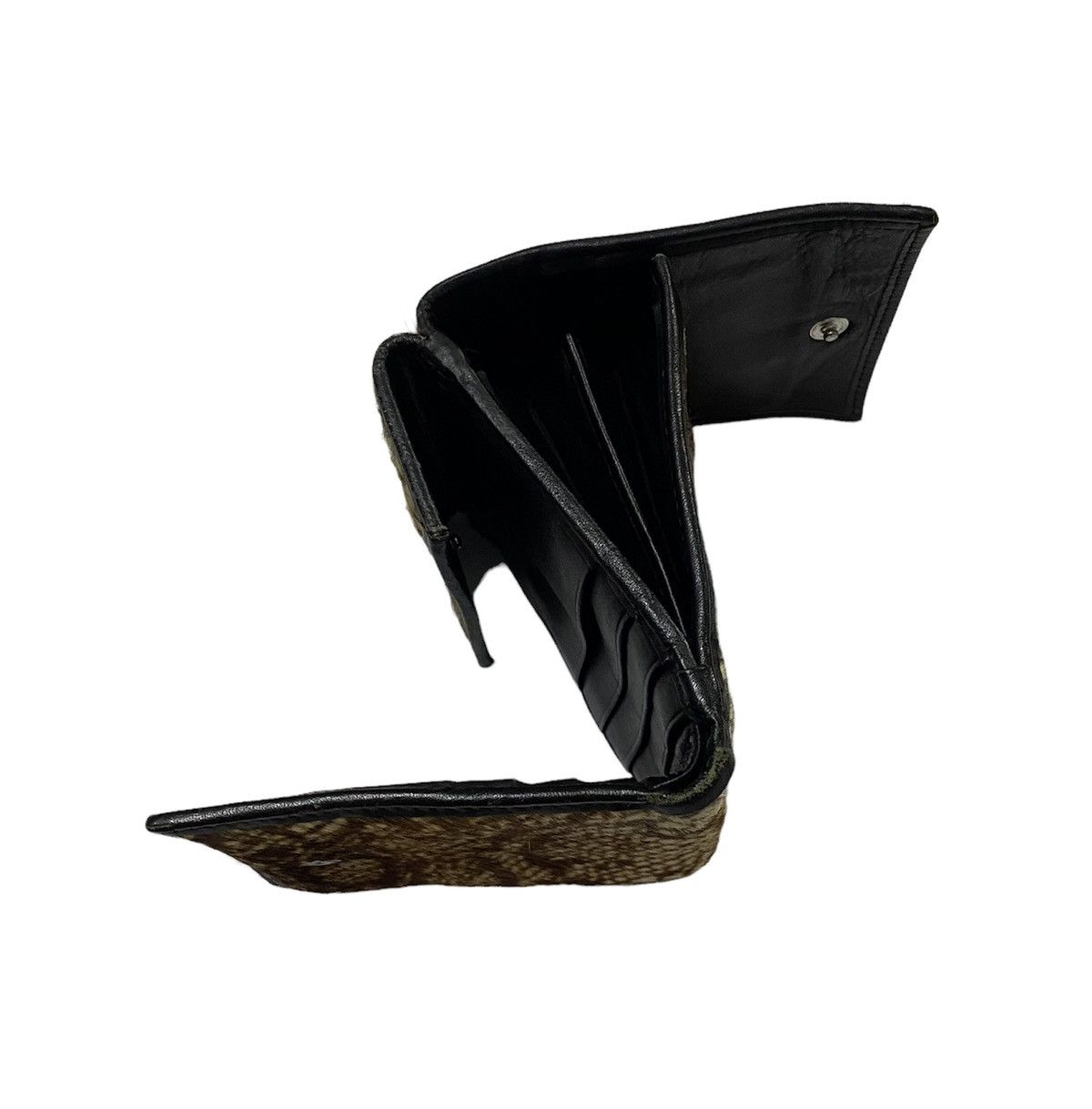 Jean Paul Gaultier Nice Design!!Jean Paul Gaultier ( JPG ) Furry Leather Wallet Size ONE SIZE - 17 Thumbnail