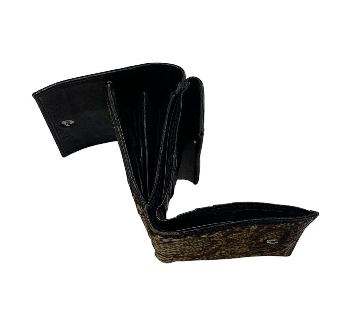 Jean Paul Gaultier Nice Design!!Jean Paul Gaultier ( JPG ) Furry Leather Wallet Size ONE SIZE - 18 Thumbnail