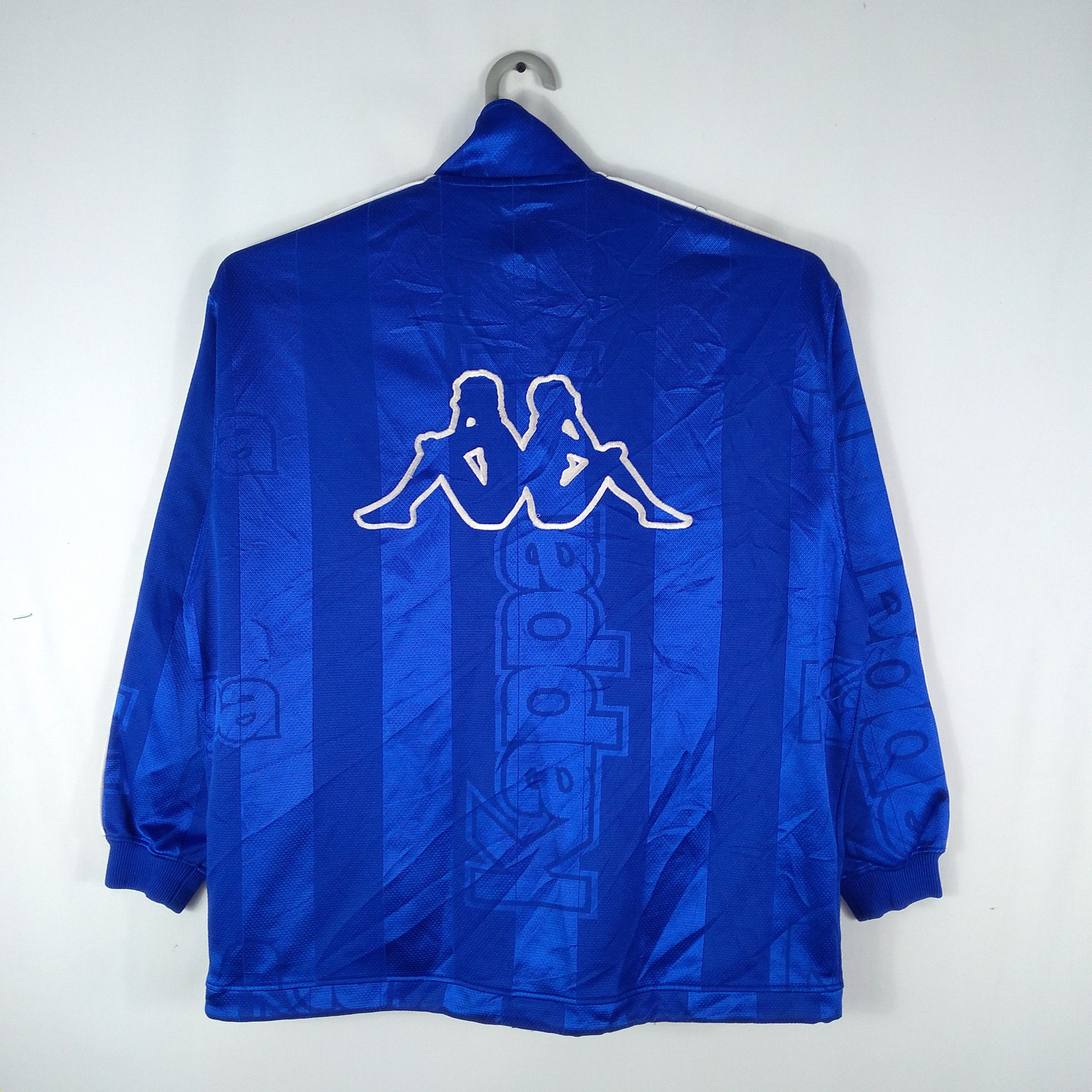 Kappa Big Logo Over Print Half Zipper Tapped Sweater Jacket