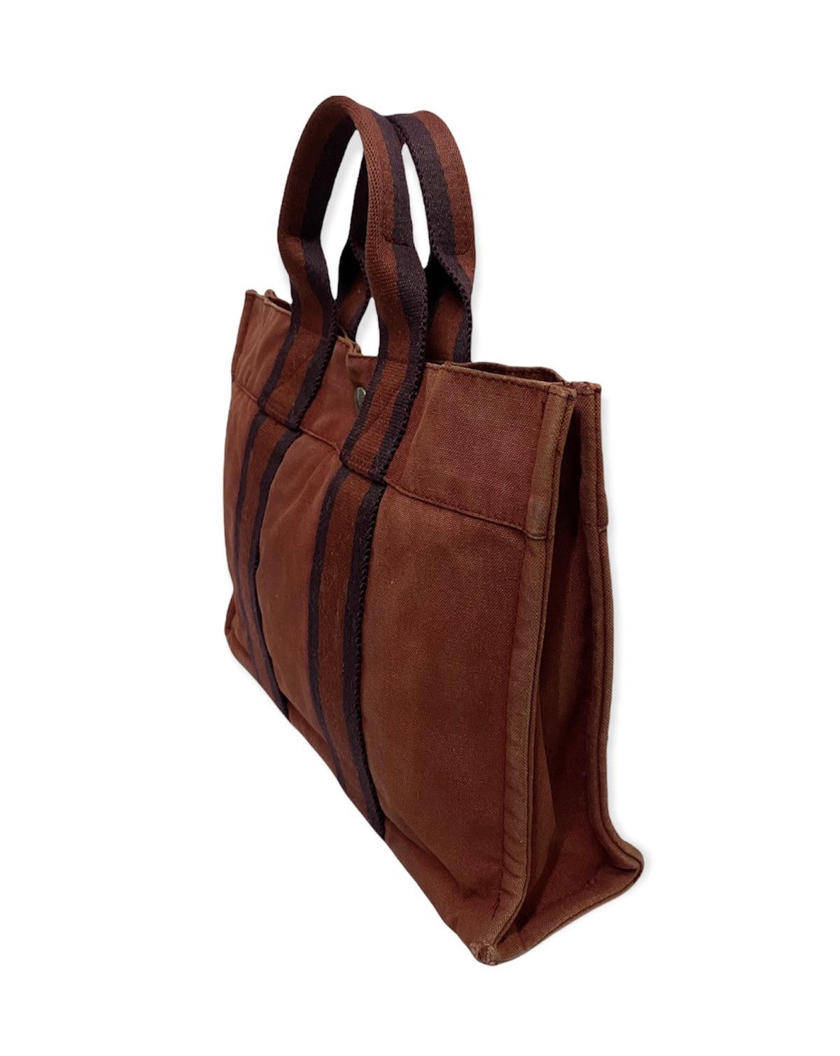 Hermes × Vintage Vintage 90s Hermes Fourre Tout Mm Tote Bag Red Size ONE SIZE - 5 Thumbnail