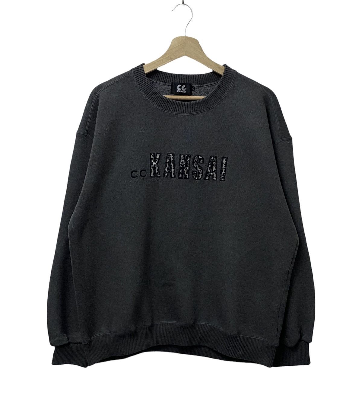 Japanese Brand × Kansai Yamamoto × Vintage Vintage Kansai Yamamoto Crewneck Embroidered Big Logo Size US L / EU 52-54 / 3 - 2 Thumbnail