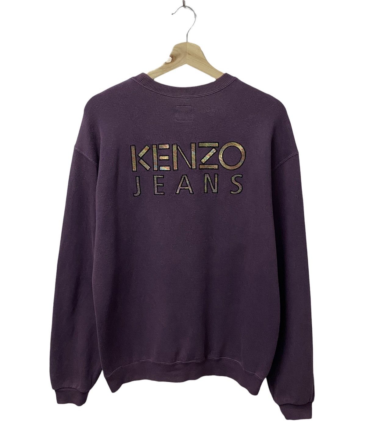 Kenzo × Vintage Vintage 90s KENZO Big Logo Sweatshirt Size US M / EU 48-50 / 2 - 2 Thumbnail
