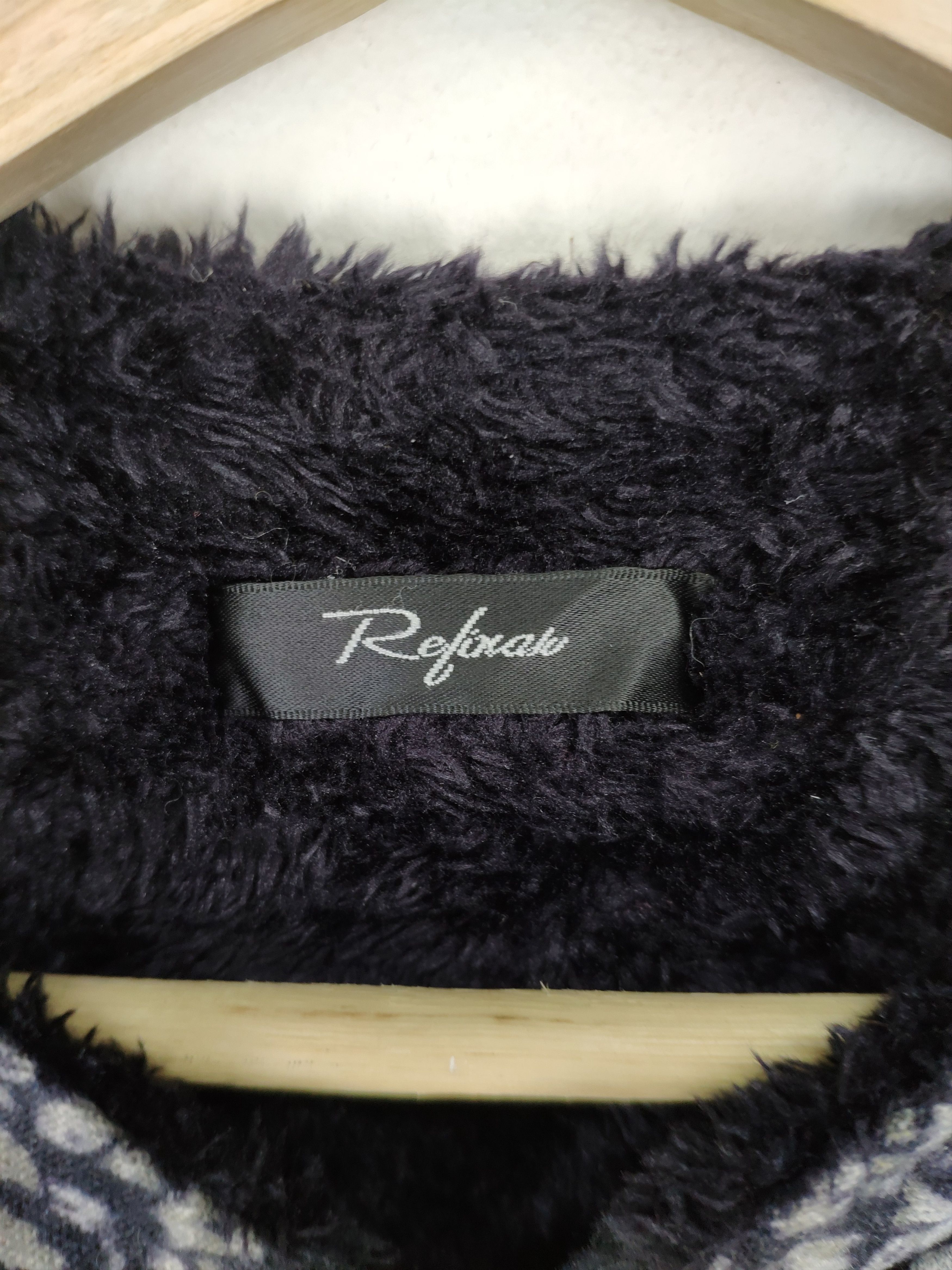 Japanese Brand × Vintage Vintage Cardigan Japan Motif Sashiko Style Lining Fleece Size M / US 6-8 / IT 42-44 - 12 Thumbnail