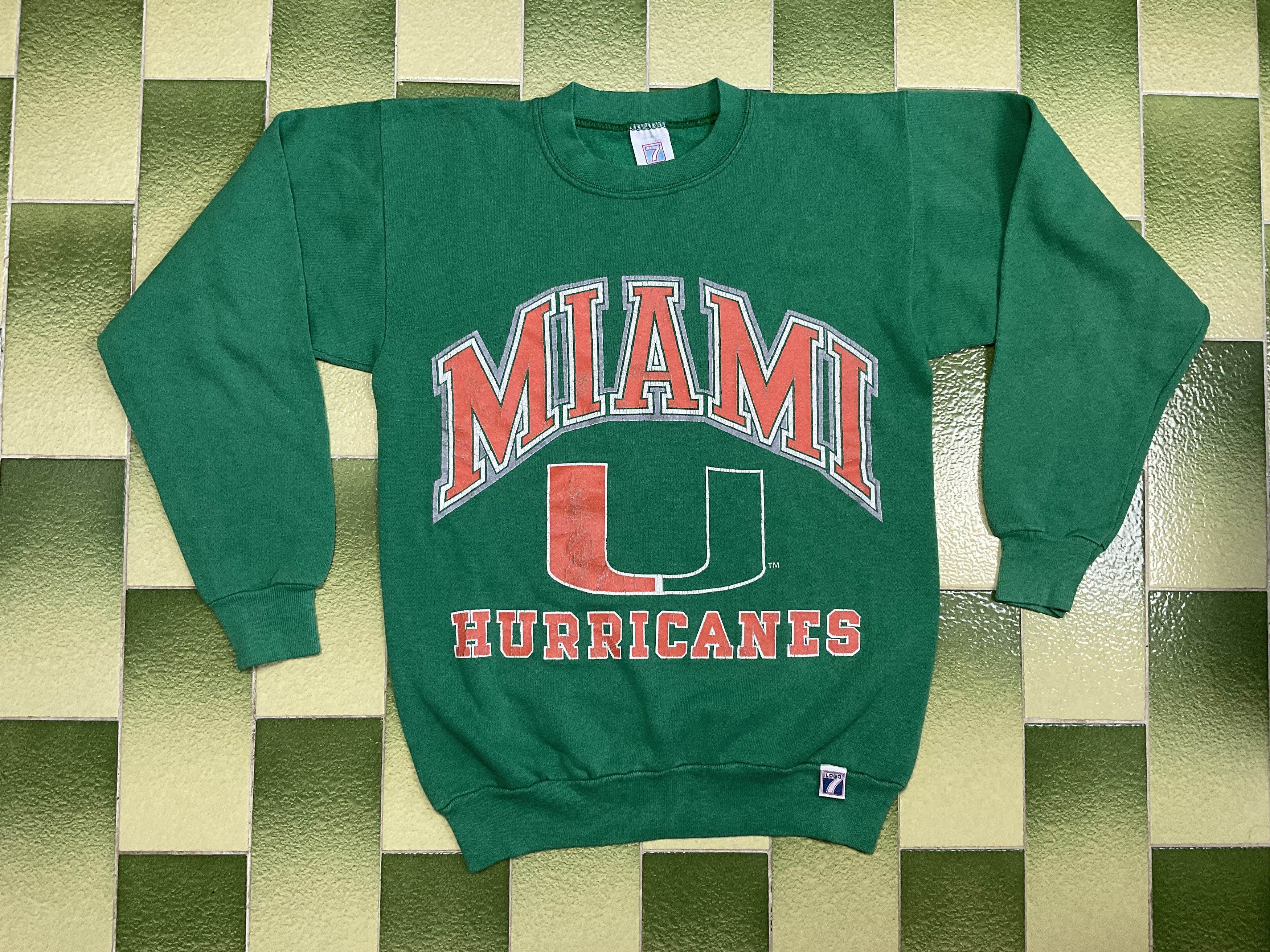 Vtg Miami Hurricanes Sweatshirt Fits Size XS-S Adult