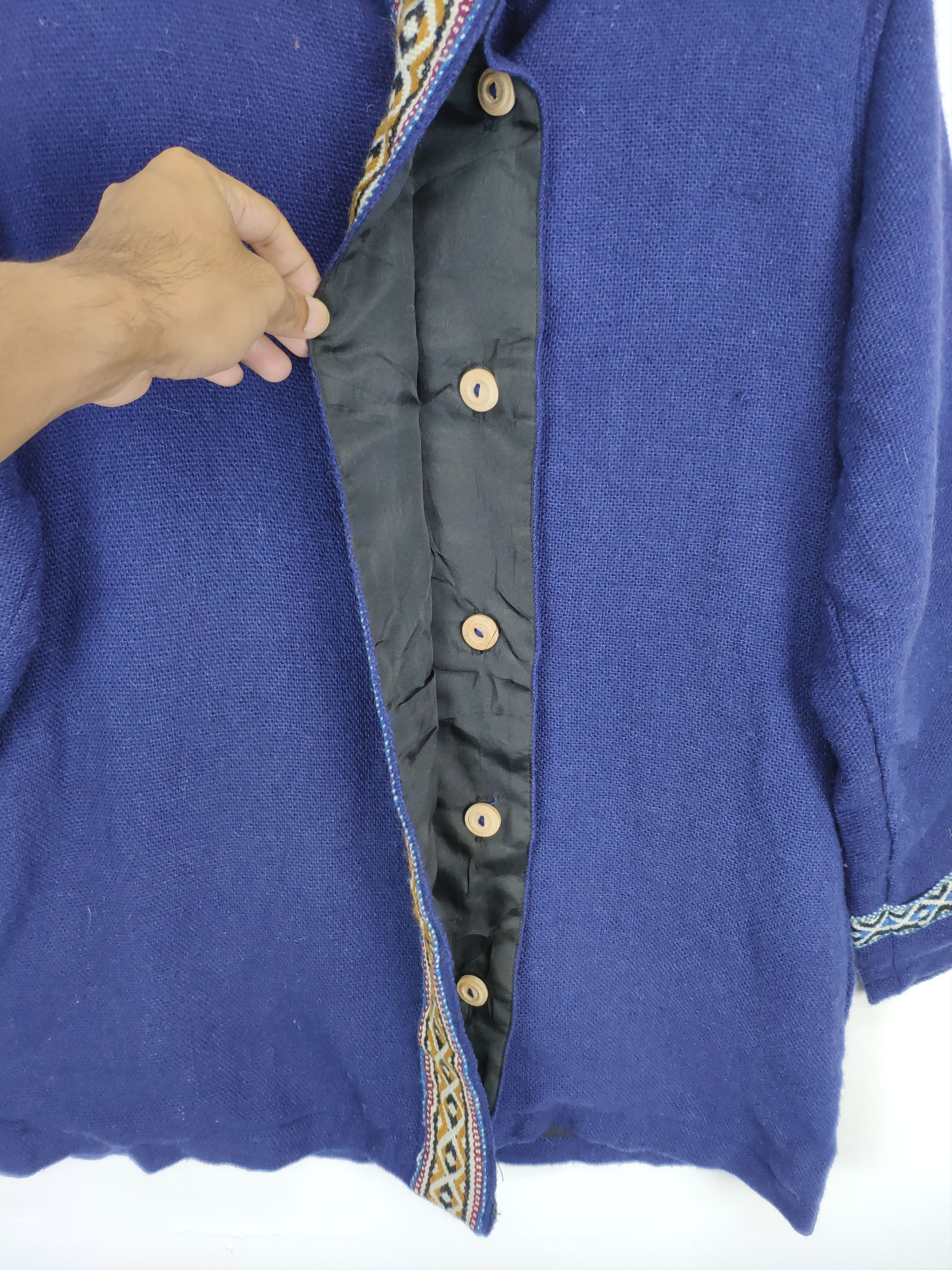 Japanese Brand × Vintage Vintage 1990s Wool Button Up Jacket Japanese Style Size M / US 6-8 / IT 42-44 - 8 Thumbnail