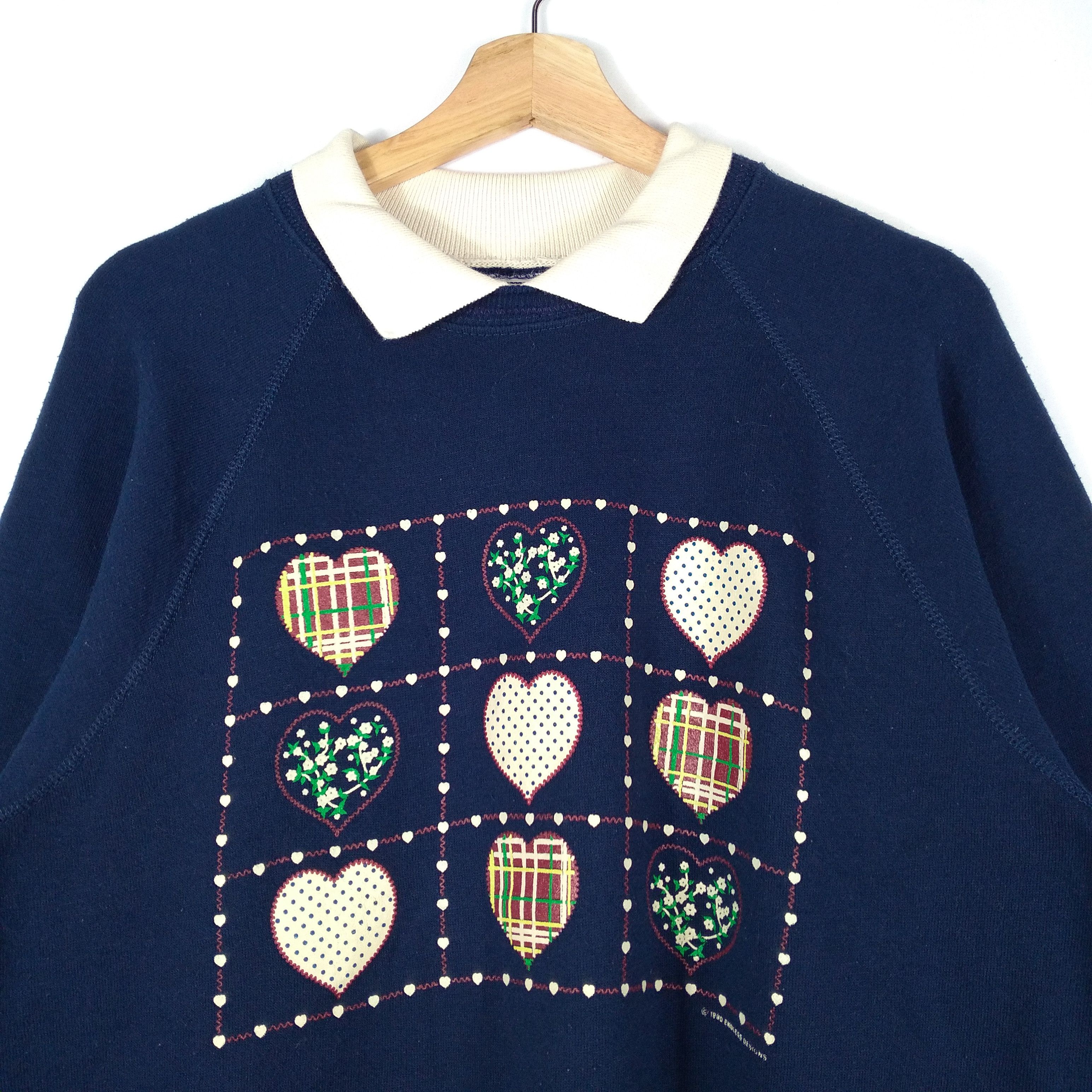Lee × Vintage Vintage 1990 Lee Art Flower Sweatshirts By Endless Design Size US M / EU 48-50 / 2 - 4 Thumbnail