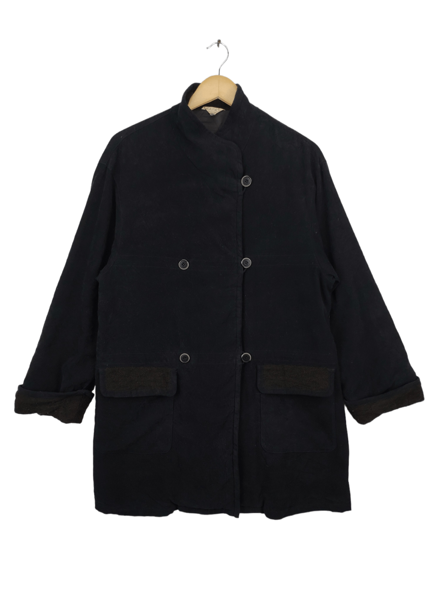 Designer × Japanese Brand Vintage Long Coat Jacket Wool Style Japanese Brand Size M / US 6-8 / IT 42-44 - 1 Thumbnail