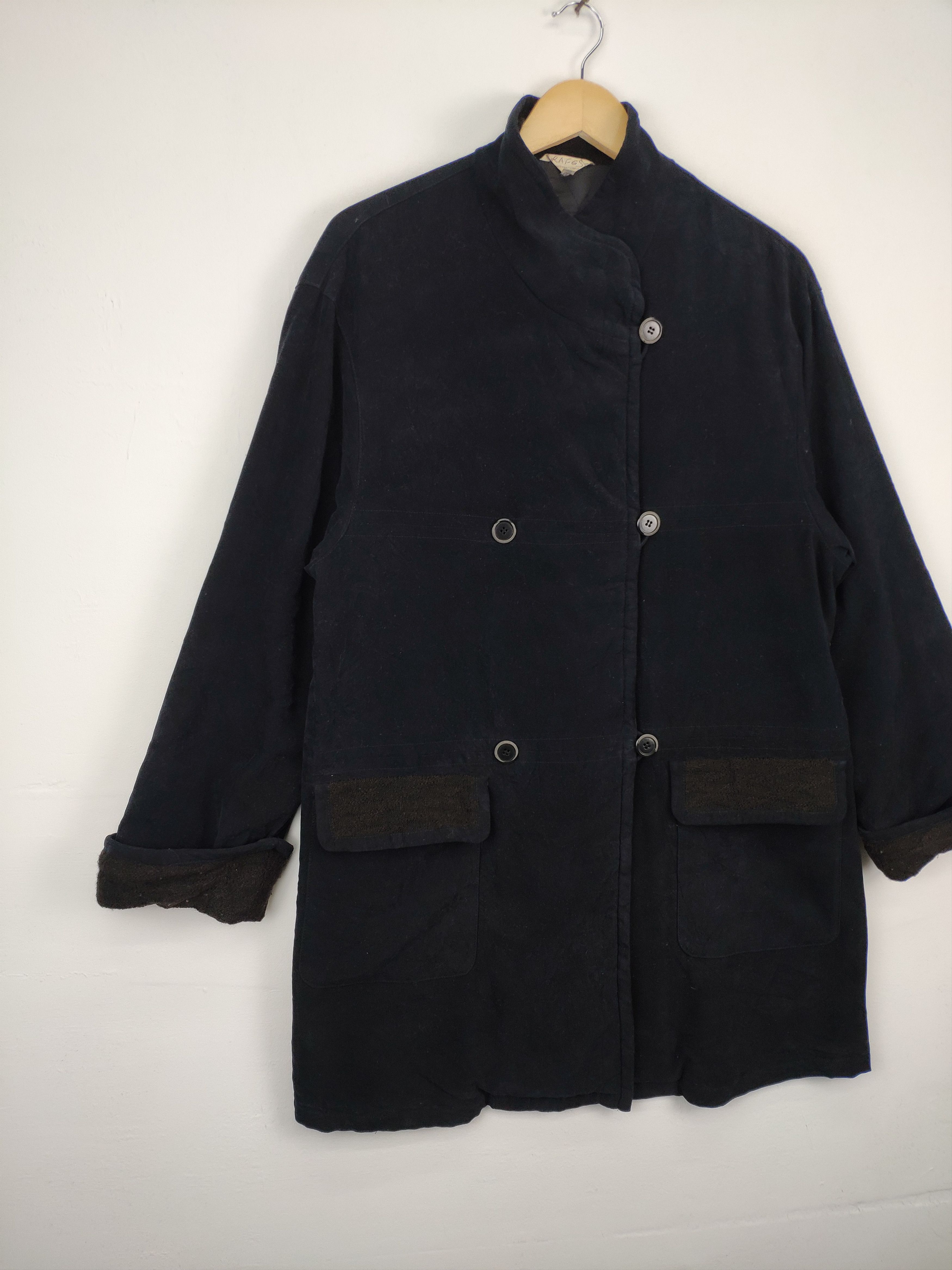 Designer × Japanese Brand Vintage Long Coat Jacket Wool Style Japanese Brand Size M / US 6-8 / IT 42-44 - 7 Thumbnail