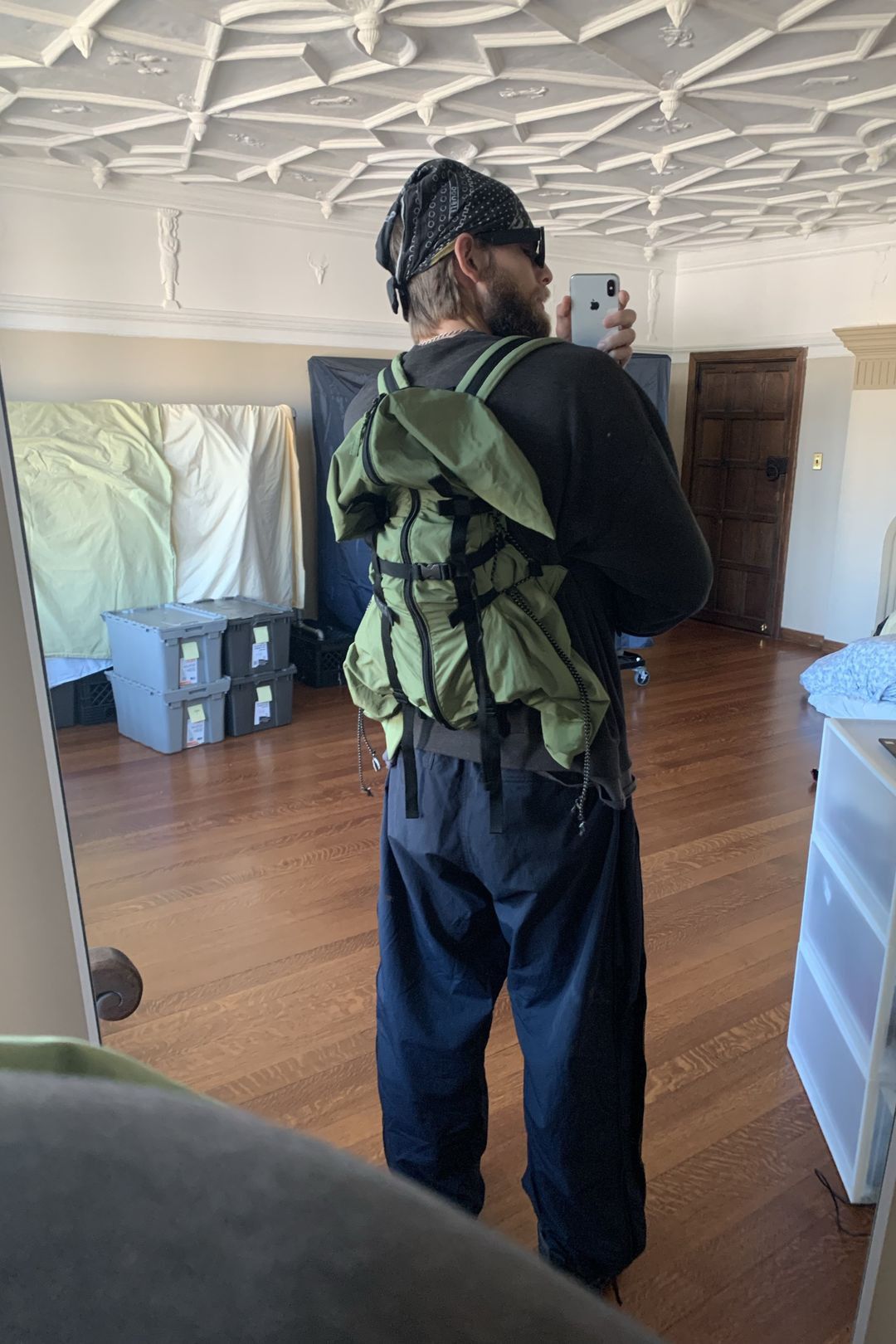 Final Home 2000s Final Home Alien Green Transformable Hiking Backpack Size ONE SIZE - 10 Thumbnail