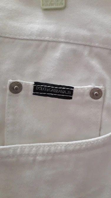Dolce & Gabbana DOLCE&GABBANA SHORT WHITE JEANS Size US 30 / EU 46 - 4 Thumbnail