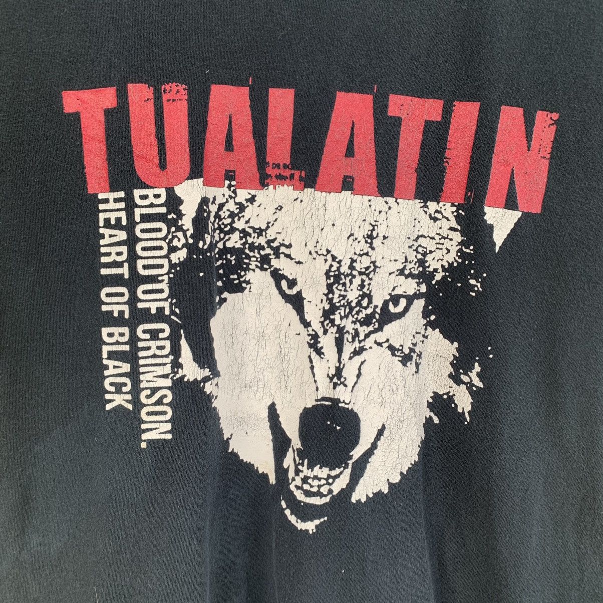 Gildan Tualatin wolf image black tshirt tee Size US M / EU 48-50 / 2 - 7 Thumbnail