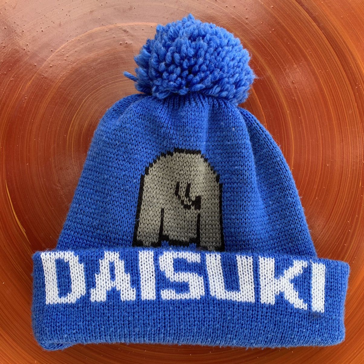 Japanese Brand Daisuki elephant image beanie hat Size ONE SIZE - 2 Thumbnail