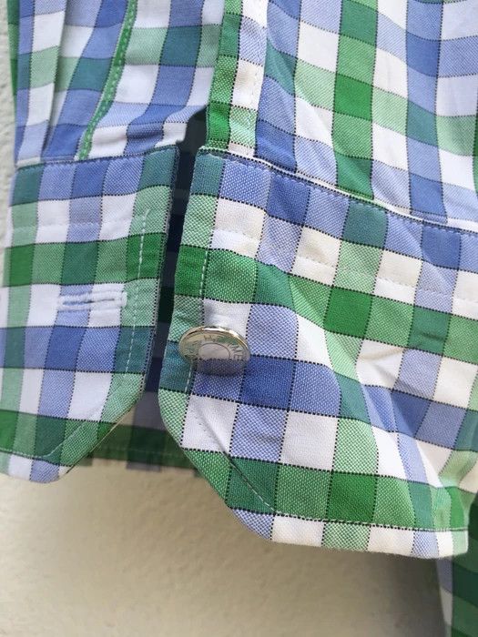 Hermes Rare Vintage 90s Hermes Checkered Button Up Shirt Size US M / EU 48-50 / 2 - 9 Thumbnail