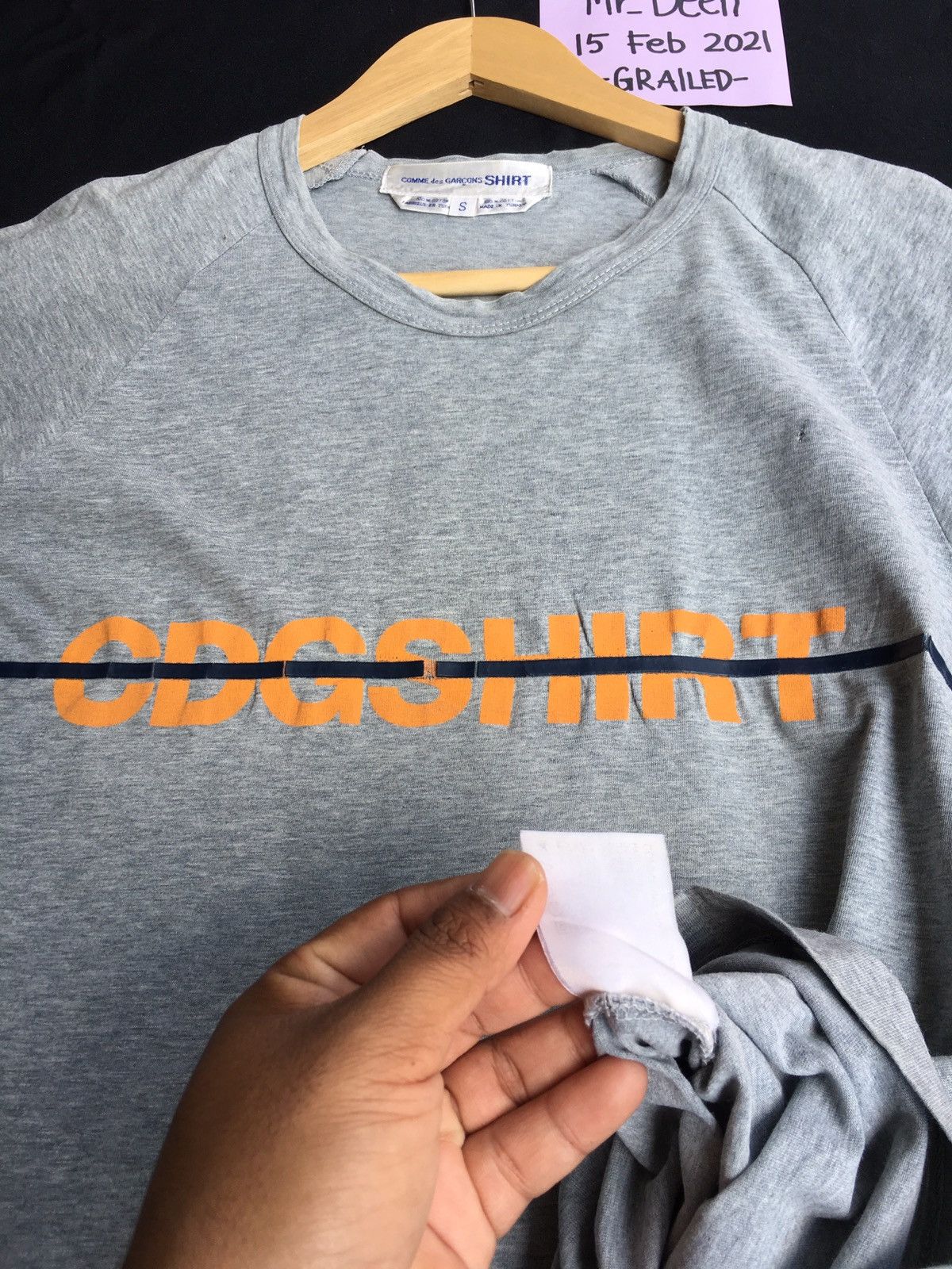 Comme des Garcons Rare Vintage CDG Shirt Printed Comme Des Garcons Tee Size US S / EU 44-46 / 1 - 14 Thumbnail