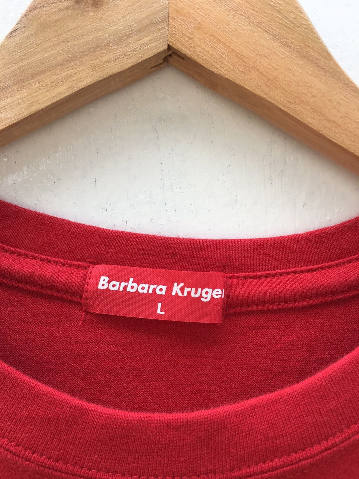 Barbara Kruger Barbara Kruger Printed Your Comfort my silence Red Tshirt Size US L / EU 52-54 / 3 - 4 Thumbnail