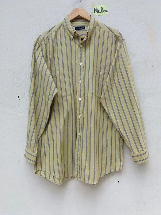 Christian Dior Monsieur Vintage 90s Christian Dior Monsieur Stripes Men Shirt Size US L / EU 52-54 / 3 - 2 Thumbnail