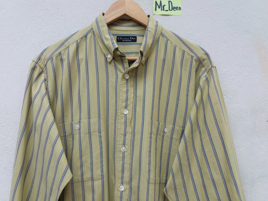 Christian Dior Monsieur Vintage 90s Christian Dior Monsieur Stripes Men Shirt Size US L / EU 52-54 / 3 - 1 Thumbnail