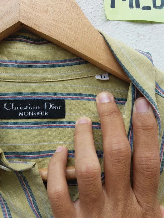 Christian Dior Monsieur Vintage 90s Christian Dior Monsieur Stripes Men Shirt Size US L / EU 52-54 / 3 - 10 Thumbnail