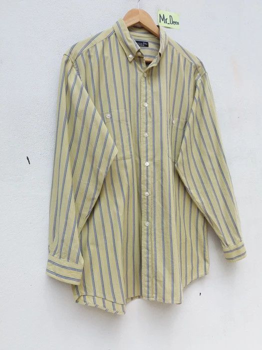 Christian Dior Monsieur Vintage 90s Christian Dior Monsieur Stripes Men Shirt Size US L / EU 52-54 / 3 - 4 Thumbnail