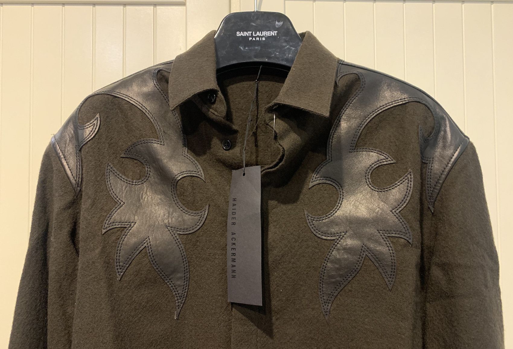 Haider Ackermann FW'17 Shirt Proud Wool Leather Size US M / EU 48-50 / 2 - 2 Thumbnail